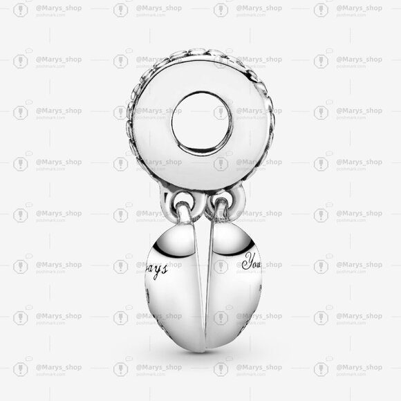 Pandora Mother & Daughter Hearts Dangle Charm - Picture 3 of 4